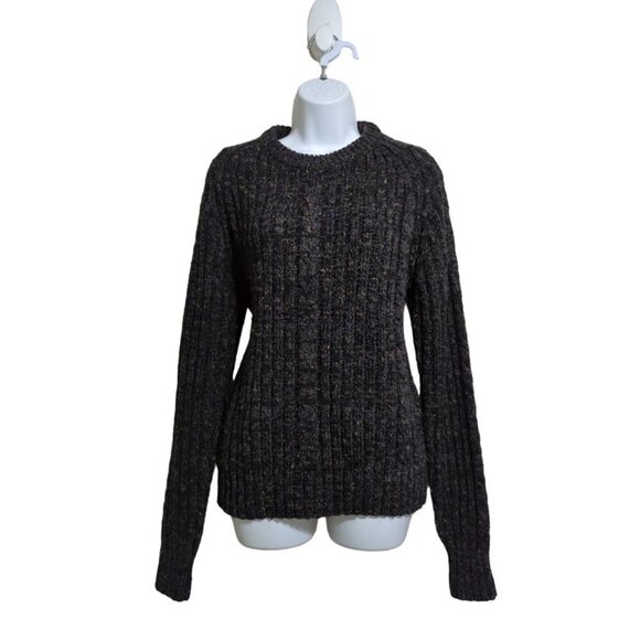 Pebble Beach Sportswear Women's Gray Crew Neck Cable Knit Sweater size L - Picture 1 of 6